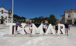Our guest enjoying the views in Tomar